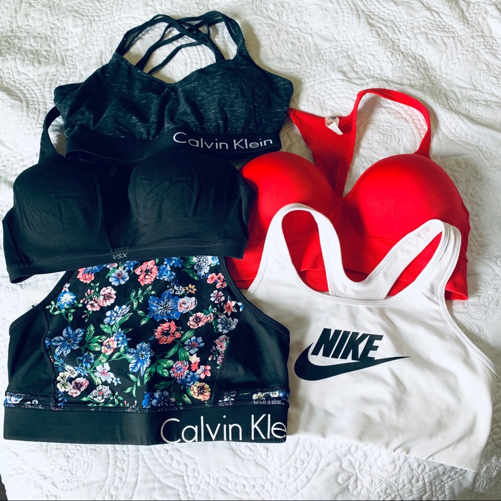 LOT of 5 Sports Bras (VS, Nike, and more)!